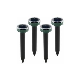 Lot De 4 Répulsifs Solaires Anti-Taupes À Énergie Solaire À Ultrasons Pour Animaux De Jardin, Pelouse, Jardin, Débarrassez-Vous Des Taupes Campagnols Gopher Rats Rongeurs
