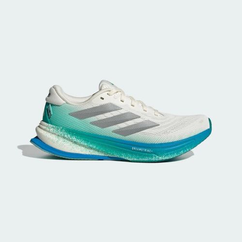 Chaussures De Running Supernova Rise2 Adidas Chalk White Silver Metallic Glory Green