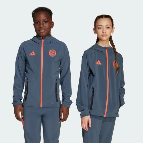 Veste Fc Bayern Tiro 25 Competition Vis Tech Travel Enfants Adidas - Bold Onix / Easy Coral - 5-6a