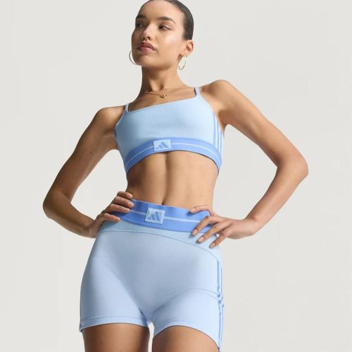 Leggings Courts Hyperglam Rib 4 Adidas - Glow Blue / Blue Fusion - L