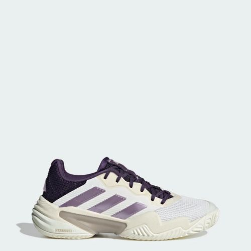 Chaussures De Tennis Barricade13 Adidas Core White Powder Plum Aurora Plum