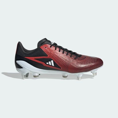 Chaussures De Rugby Adizero Rs15 Ultimate Terrain Gras Adidas Core Black Silver Metallic Solar Red