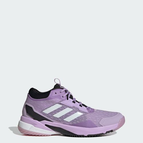 Chaussures Crazyflight 6 Mid Indoor Adidas Powder Plum Zero Metalic Core Black