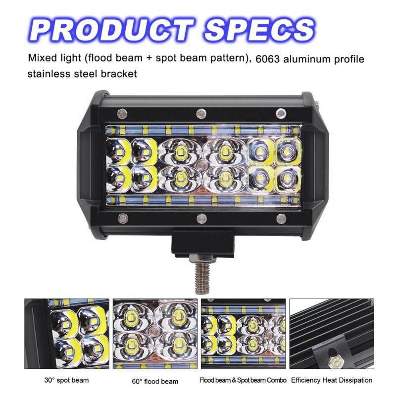 2 Pices Tracteur Led Lampe De Travail 5 Pouce 84w Auto Led ... - 3