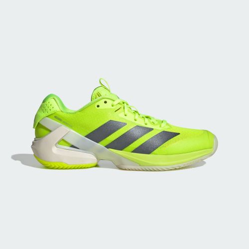 Chaussures De Tennis Adizero Ubersonic 5 Terre Battue Adidas Lucid Lemon Iron Metallic Cloud White