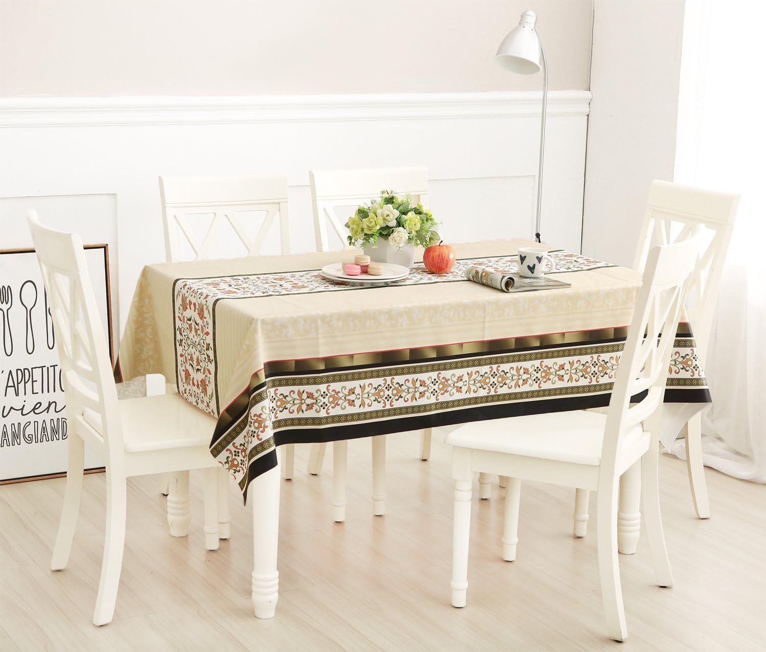 Nappe En Vinyle Rectangulaire Lourde Couverture De Table Fac... - 3