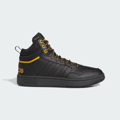 Chaussures Hoops 3.0 Mid Lifestyle Basketball Classic Fur Lining Winterized Adidas Core Black Core Black Preloved Yellow