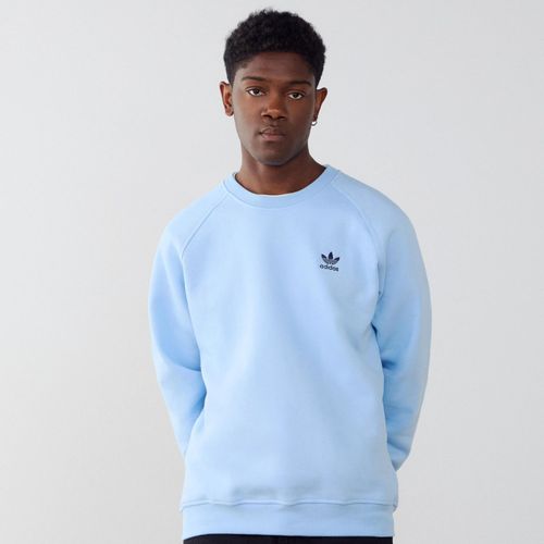 Sweat Crew Essential Trefoil Bleu/Noir Adidas Originals - Bleu/Noir - Xs