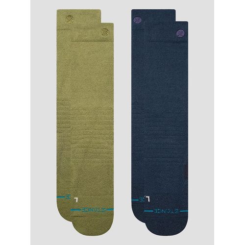 Stance Iconic Mid Poly Snow 2 Pack Chaussettes Techniques À Motifs