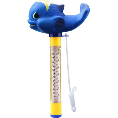 Thermomètre De Piscine Flottant, Incassable, Thermomètre Intérieur Extérieur Thermomètre D'eau De Bassin Pour Piscines, Spas, Bains À Remous, Jacuzzis, Aquariums Et Étang, Shark, 1pc