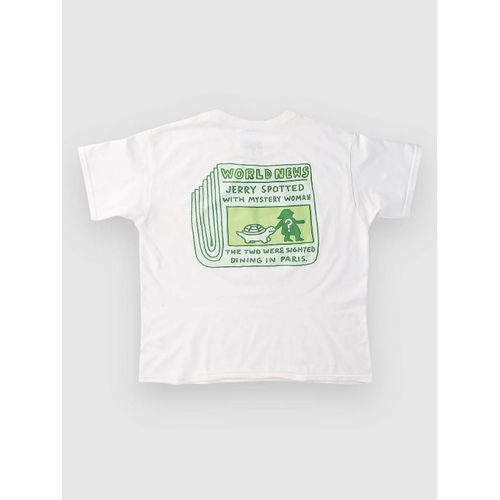 A.Lab World News Kids T-Shirt Blanc