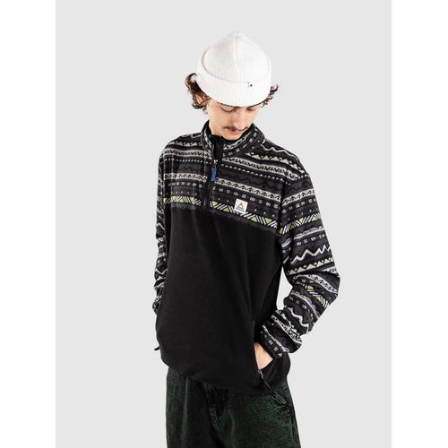 Passenger Set Off Recycled Polar 1/4 Zip Half-Zip Pull Polaire Gris