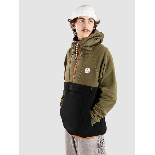 Passenger Woodland Hooded 1/2 Zip Polar Half-Zip Pull Polaire Noir