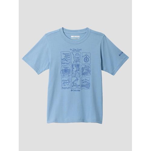 Columbia Valley Creek Short Sleeve Graphic Kids T-Shirt Bleu