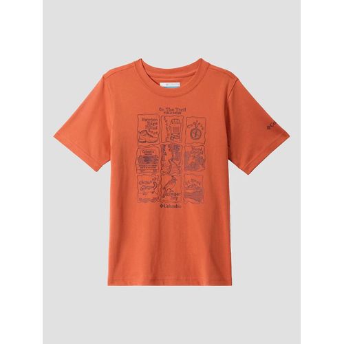 Columbia Valley Creek Short Sleeve Graphic Kids T-Shirt Orange