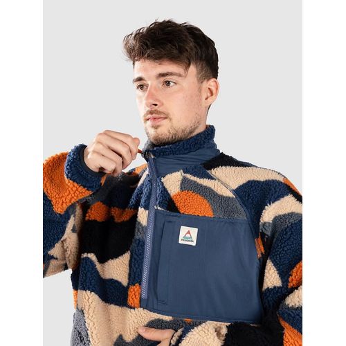 Passenger Offroad Recycled 1/2 Zip Half-Zip Pull Polaire À Motifs