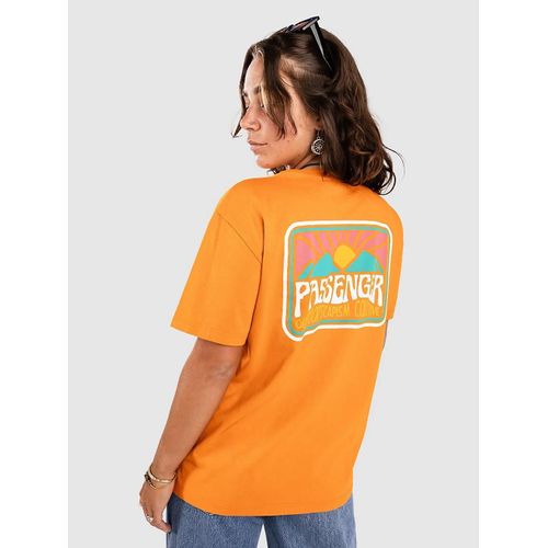 Passenger Golden Hour Recycled Cotton Oversized T-Shirt Orange