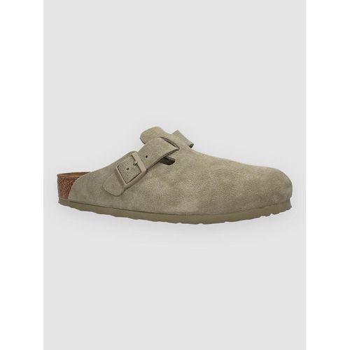 Birkenstock Boston Suede Leather Sandales Vert