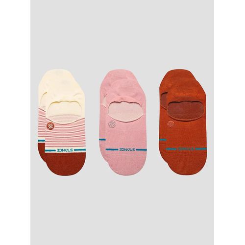 Stance Fortune No Show 3 Pack Chaussettes Rose