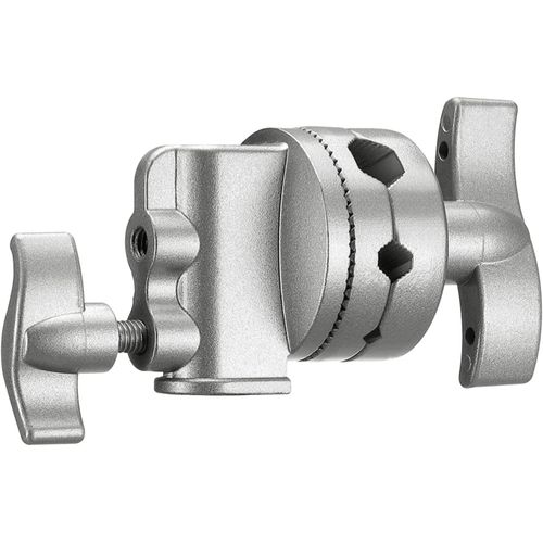 NEEWER 10089719 6,3cm Grip Tête Pivotante Support pour Tête de Montage Adaptateur pour Pied d'Eclairage, Bras d'Extension etc. avec 1/2,1/4,3/8,5/8-inch Plat (Argent)