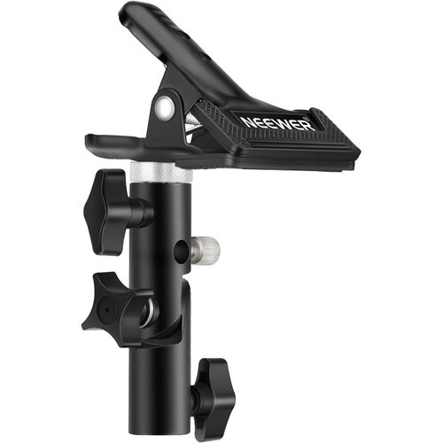 NEEWER Lot de 2 Pinces Métalliques Puissantes pour Studio Photo, avec Fixation Trépied 5/8", Permettent d’Attacher Le Réflecteur