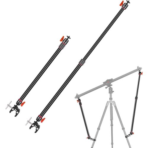 NEEWER Lot de 2 Bras de Support réglables pour Appareil Photo - en Alliage d'aluminium - avec Pinces en C et rotule
