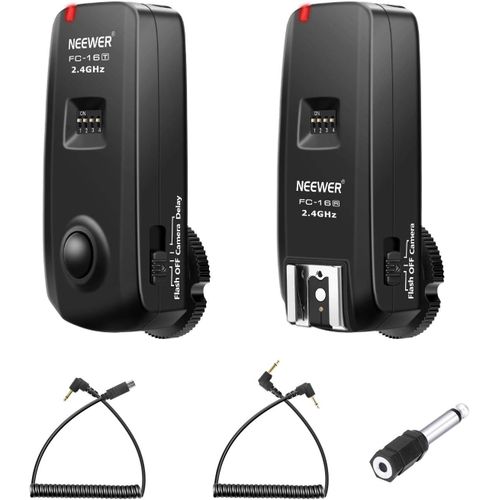 NEEWER FC-16 3-en-1 2,4G 16 Canaux Déclencheur de Flash à Distance sans Fil Compatible avec Sony A9II A9 A7RIV A7RIII A7RII A7R A7III A7II A7 A7SII A7S A6600 A6500 Sony DSLR Appareil Photo