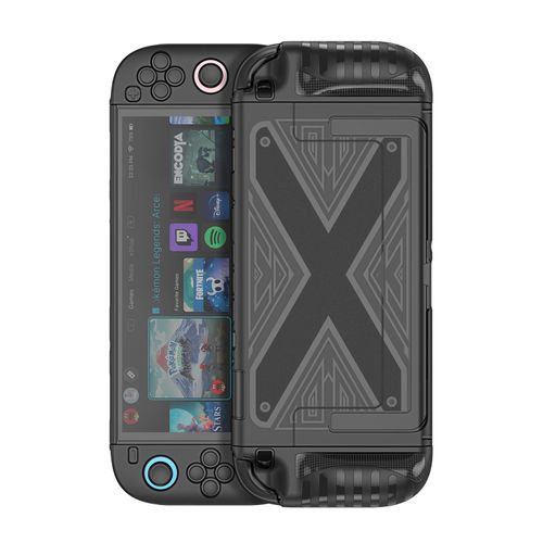 Coque Dux Ducis Ultra-Fine Pour Switch 2 - Finition Mate, Design Divisé, Anti-Traces, Noire