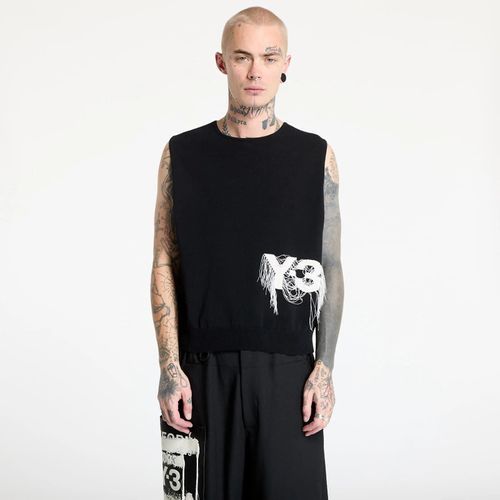 Pull Y-3 Logo Knit Vest Unisex Black S