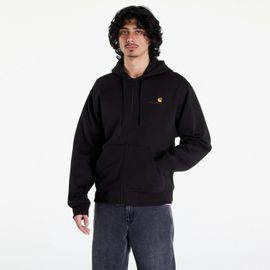 Sweatshirt Carhartt WIP Hooded American Script Jacket UNISEX Black XL