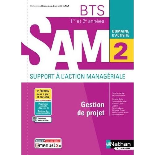Gestion De Projet Bts Sam 1re Et 2e Années - Domaine D'activité 2