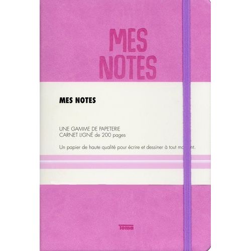 Carnet Simili Cuir Rose