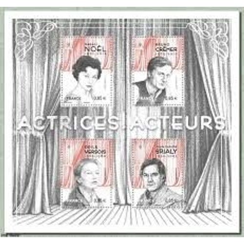 Acteurs Et Actrices De Théâtre Et De Cinéma Feuillet 5174 Année 2017 N° 5174 5175 5176 5177 Yvert Et Tellier Luxe