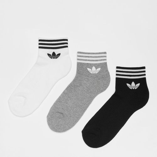 Adidas Originals Chaussettes Adicolor Trefoil Ankle (3 Pack) Unisex Multicolore Taille 43-46 Vêtements