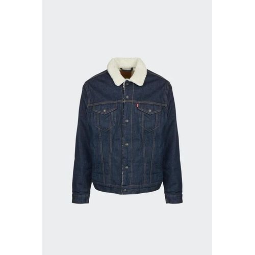Veste Col Classique Regular-Fit En Jean Avec Doublure Sherpa - Taille M