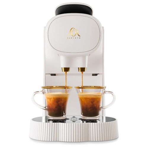 Machine à café double espresso Philips L'OR Barista Alessi LM9012/08 Blanc
