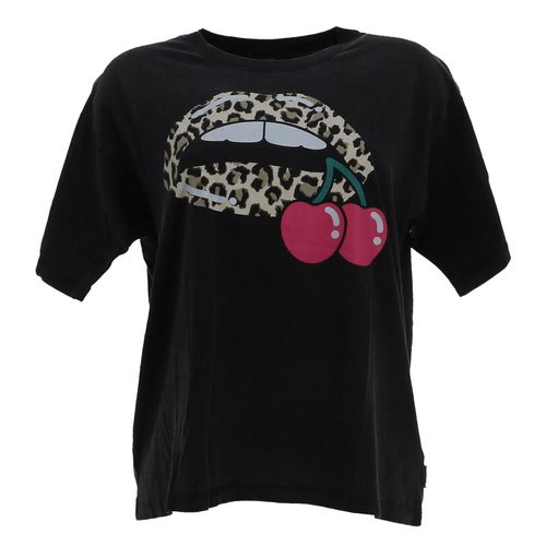 Tee Shirt Manches Courtes Le Temps Des Cerises Kani Black Tsh F Noir M