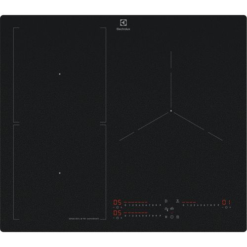 Electrolux Plaque de cuisson Induction SaphirMatt;Anti-rayures 800 Sense Boil+Fry 60 cm EIS67356IZ Noir mat