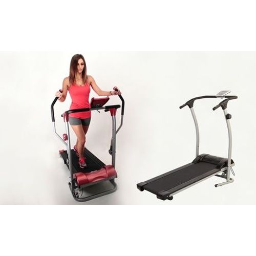 Tapis De Marche Ou De Course O Fitness : Tapis De Course Magnétique Avec Bras 2-En-1