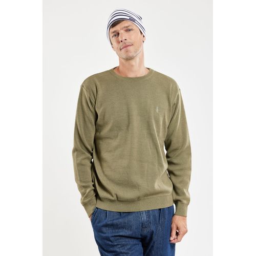 Pull Col Rond - Laine Mérinos Et Acrylique
