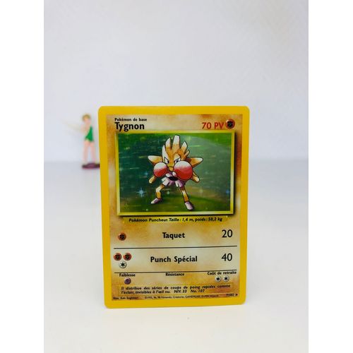 Carte Pokémon Tygnon Holo 7/102 Set De Base 2ème Édition 1999 Wizards