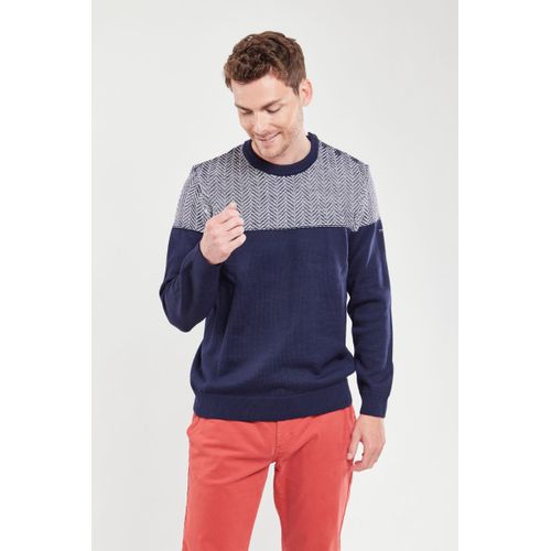 Pull Marin Chevron - Laine Et Acrylique
