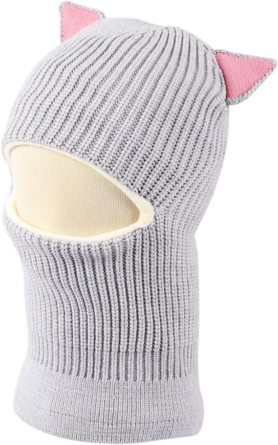 Enfants Bonnet Echarpe Cape Hiver Chapeau Chaud Bb En Tric... - 3