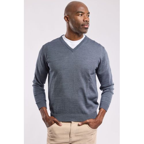 Pull Col V Bérac - Laine Mérinos Et Acrylique