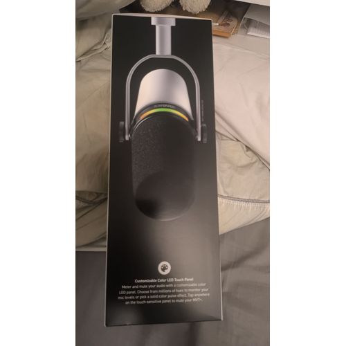 Micro SHURE MV7+ PODCAST blanc