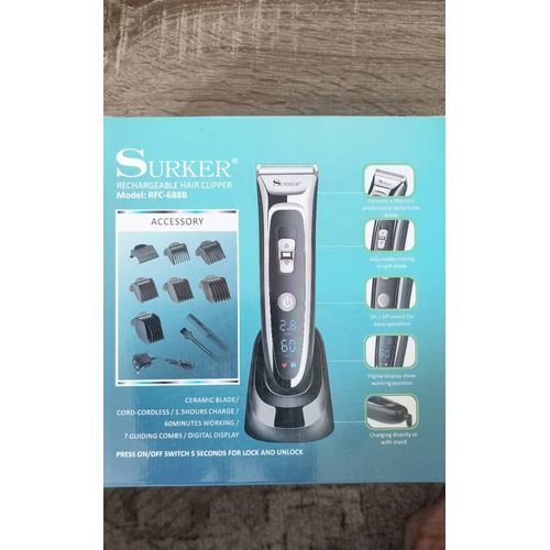 Tondeuse À Cheveux Rechargeable Surker Rfc 688b
