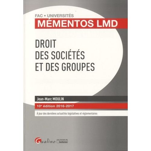 Droit Des Sociétés Et Des Groupes