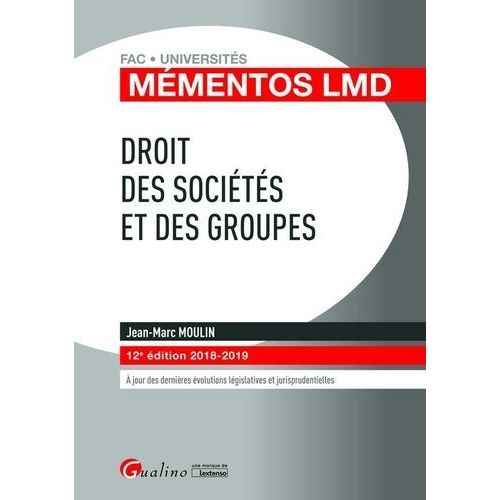 Droit Des Sociétés Et Des Groupes