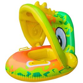 Flotteur De Piscine Pour Bébé Ajouter Une Queue Ne Jamais Retourner Avec Des Accessoires De Piscine De Jouet D'auvent De Uv Amovibles