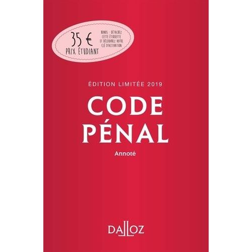 Code Pénal Annoté 2019